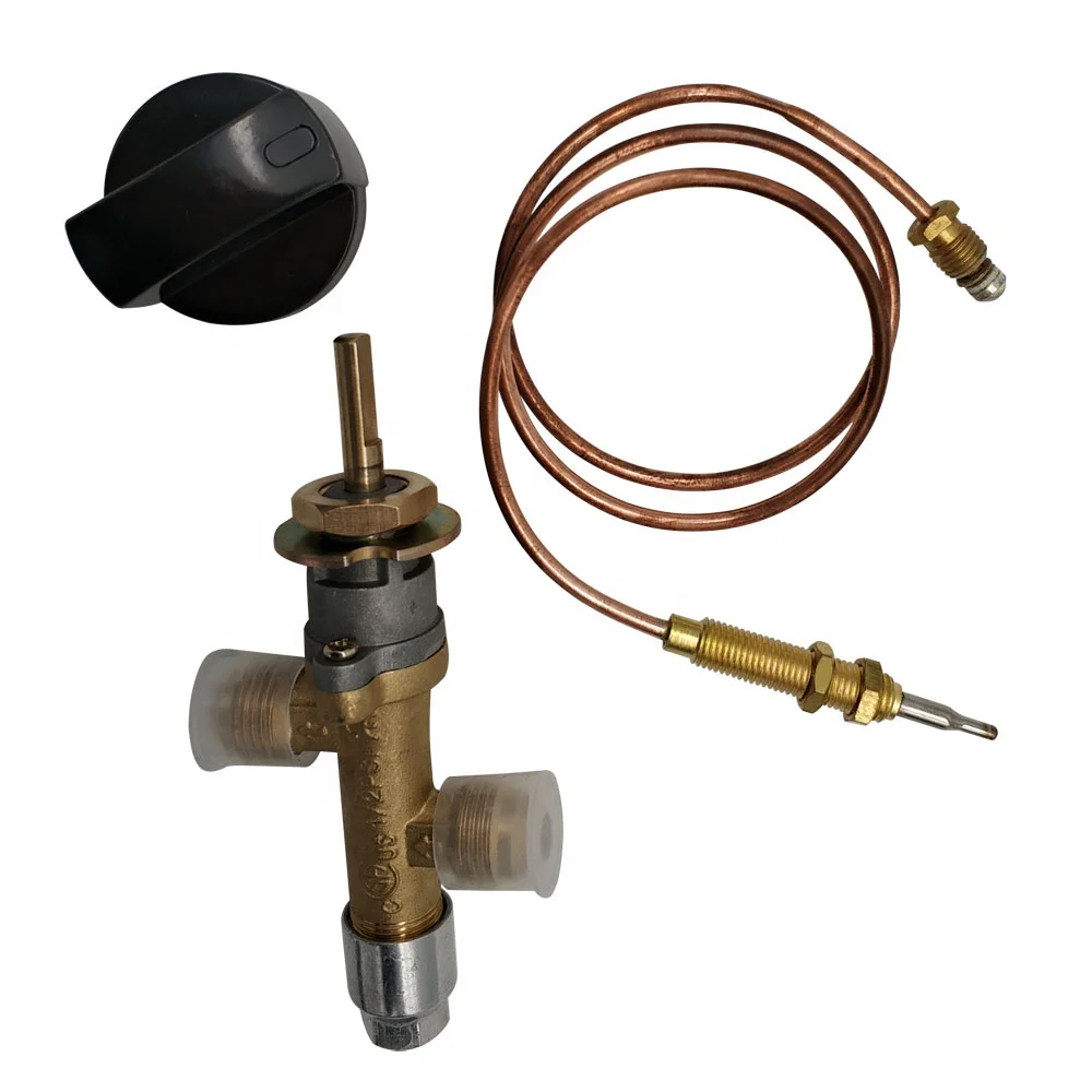 Propane lpg Gas Fire Pit Control Safety Valve Flame Failure Device Cock Gas Heater Valve with Thermocouple and Knob