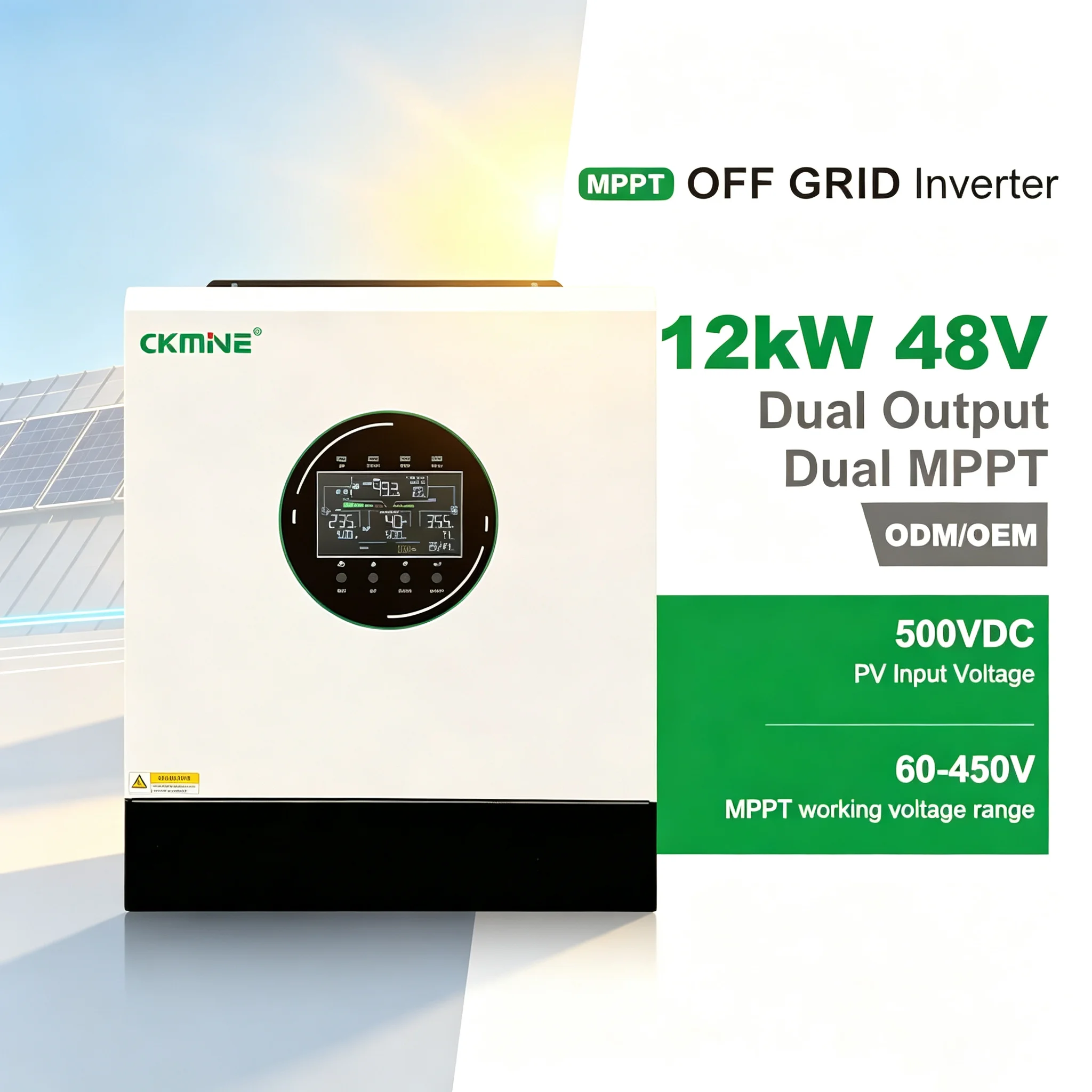 Regional Sourcing Agents Wanted 12kW 48V Solar Inverter Hybrid Input Dual MPPT Twin Output Off-Grid Inverter Price Negotiable
