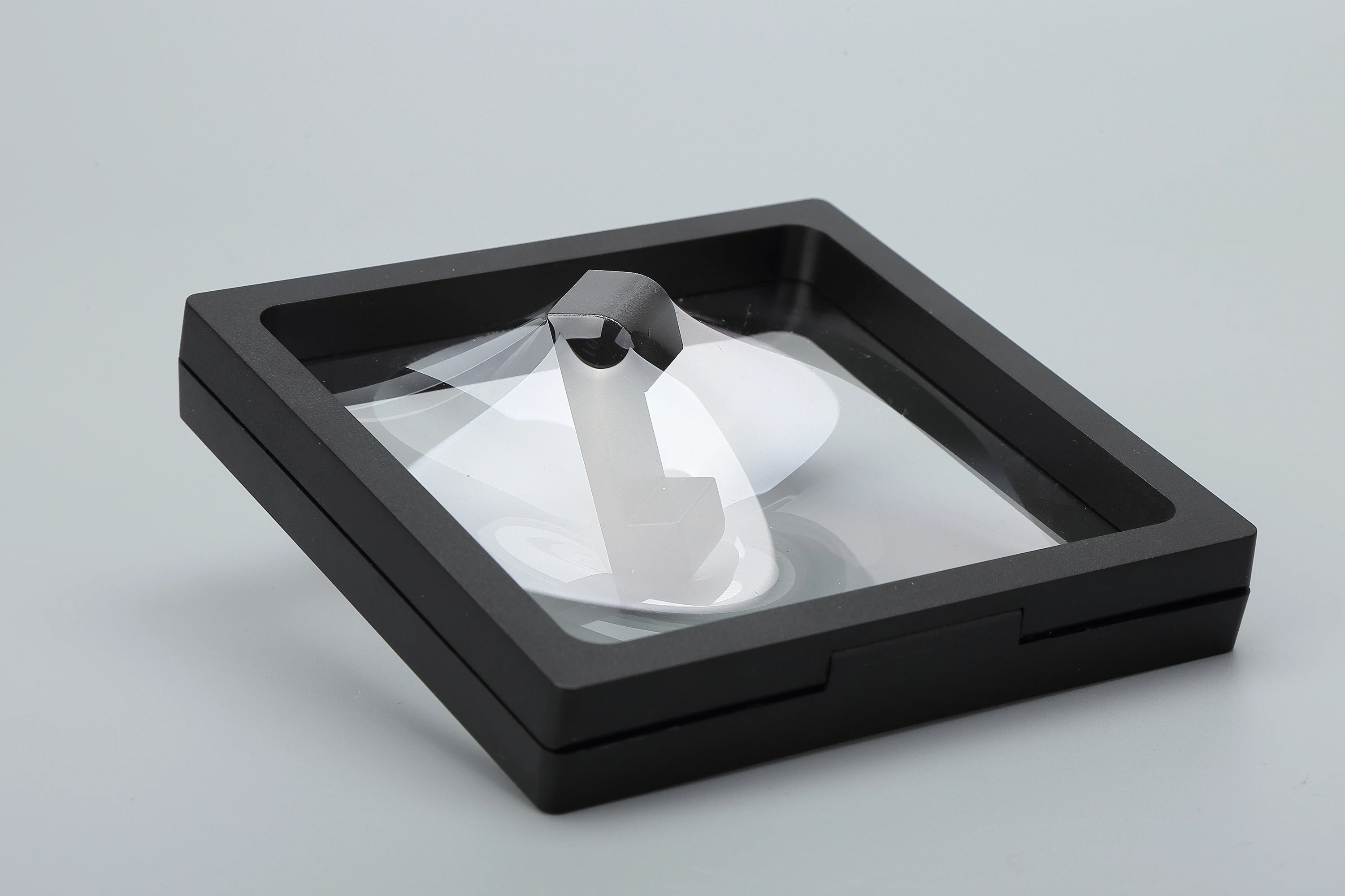 3D Clear case Store Membrane Floating Frame 3d Suspension Jewelry Display Box Jewellery Floating Frame