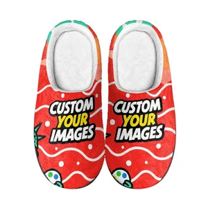 Customizable Logo Fashionable Outdoor Casual Fur Slippers for Men and Women for Home Slipper Design by DIY Image