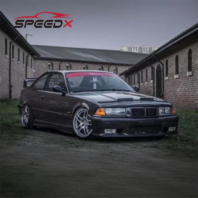 M3 Style Front Bumper Kit + Grille – Fit 92-99 BMW E36 3Series, 1 Piece Polypropylene