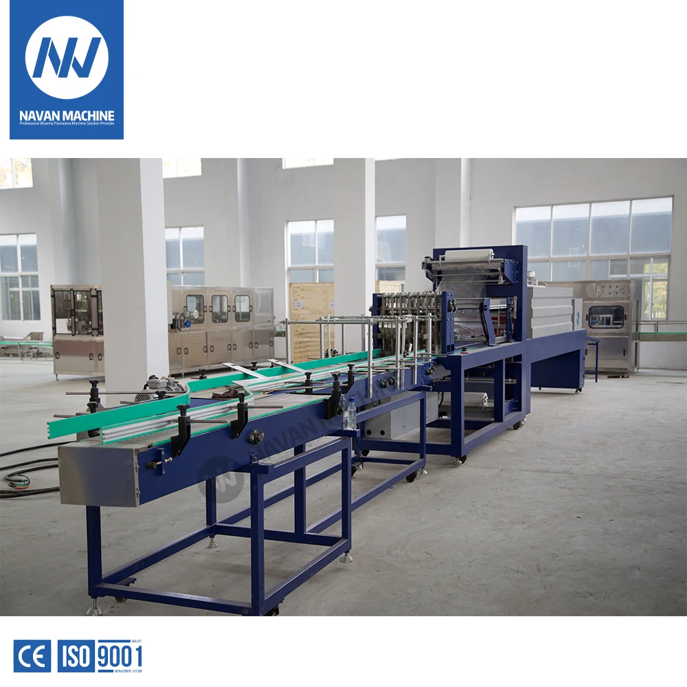 NAVAN Automatic PE Film Shrink Wrapping Beverage Bottle Cans Jar Packaging Machine manufacture