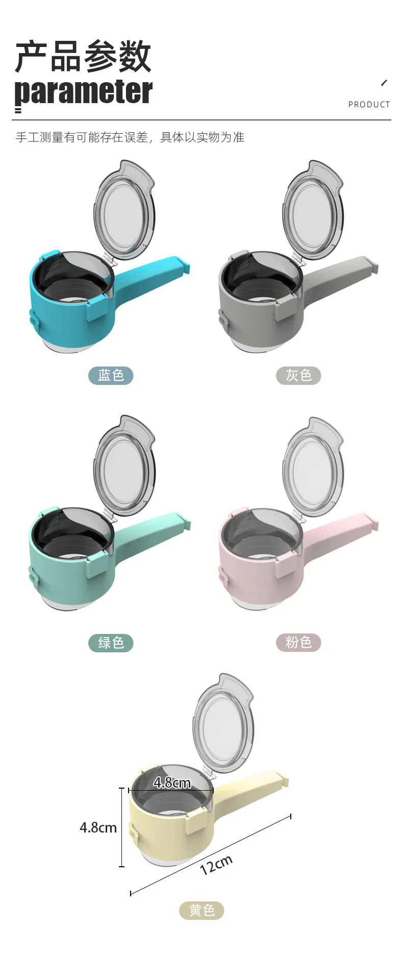 Plastic closing bag Large Food Snack Bag tools Storage Sealing Clips Seal Clamp Plastic kitchen accessories Pour Spout with lid