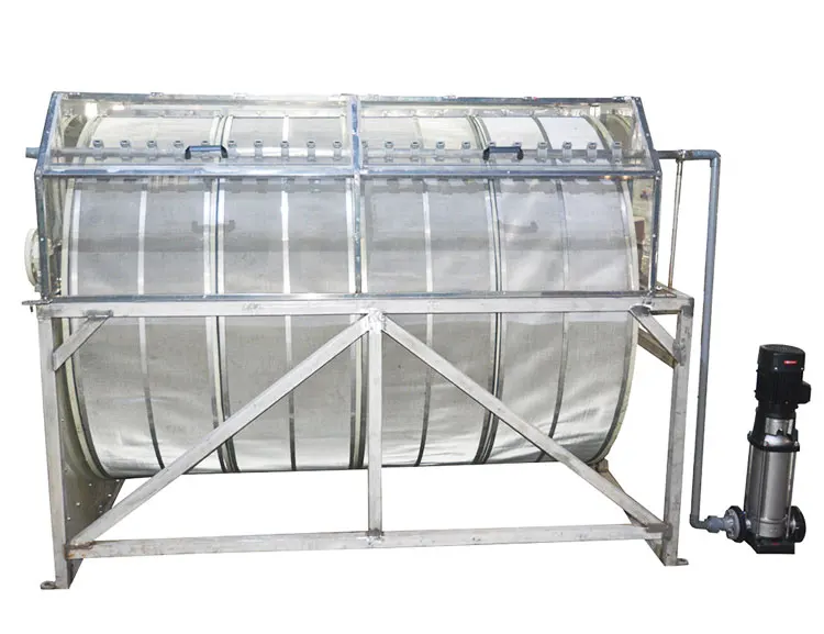 Stainless Steel Aquaculture Drum Filter for Fish Farm Koi Pond Ras aquaculture rotary drum filter