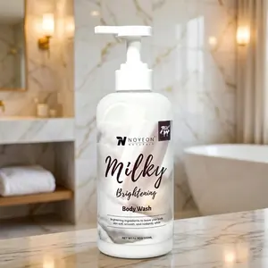 Milk Glow  Extract Shower Gel - Vegan Cleanser for Whitening and Acne-Prone Skin Private Label Skincare Set