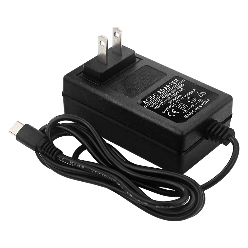 Jetson Nano 2GB Power Adapter - 5V 4A USB Type C Charger