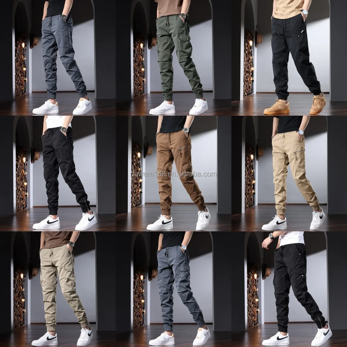 2024 High-quality Casual Khaki Men's Pants Custom Chinos Office ...