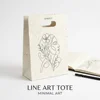 Minimal Line Art Tote