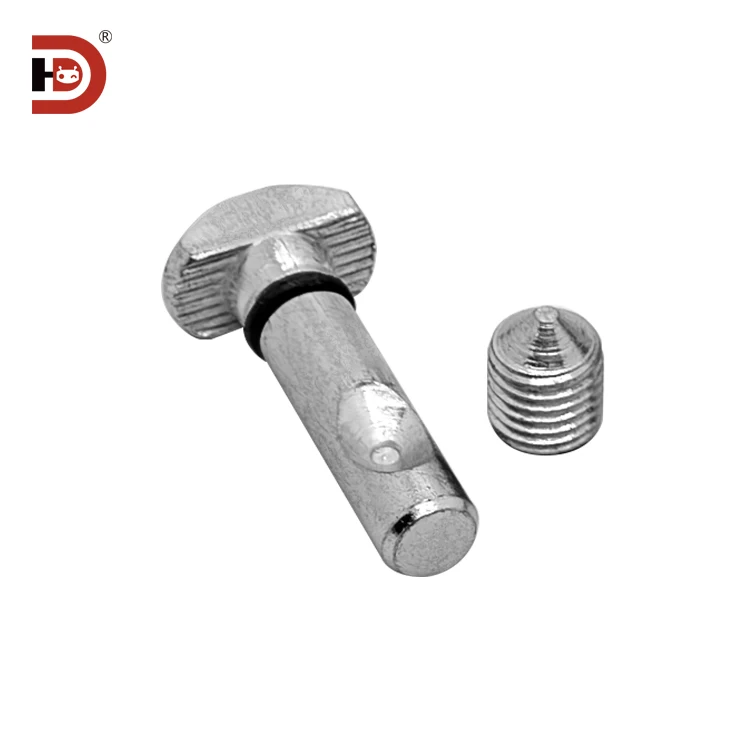 3040 Industrial Aluminum Profile Anchor Connectors with Built-in Right Angle Fasteners and 90/180 Degree Locking Components manufacture