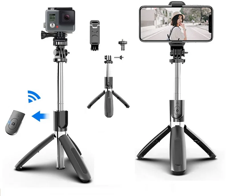 Легкая портативная Гибкая беспроводная селфи-Палка с дистанционным управлением для камеры dslr для gopro