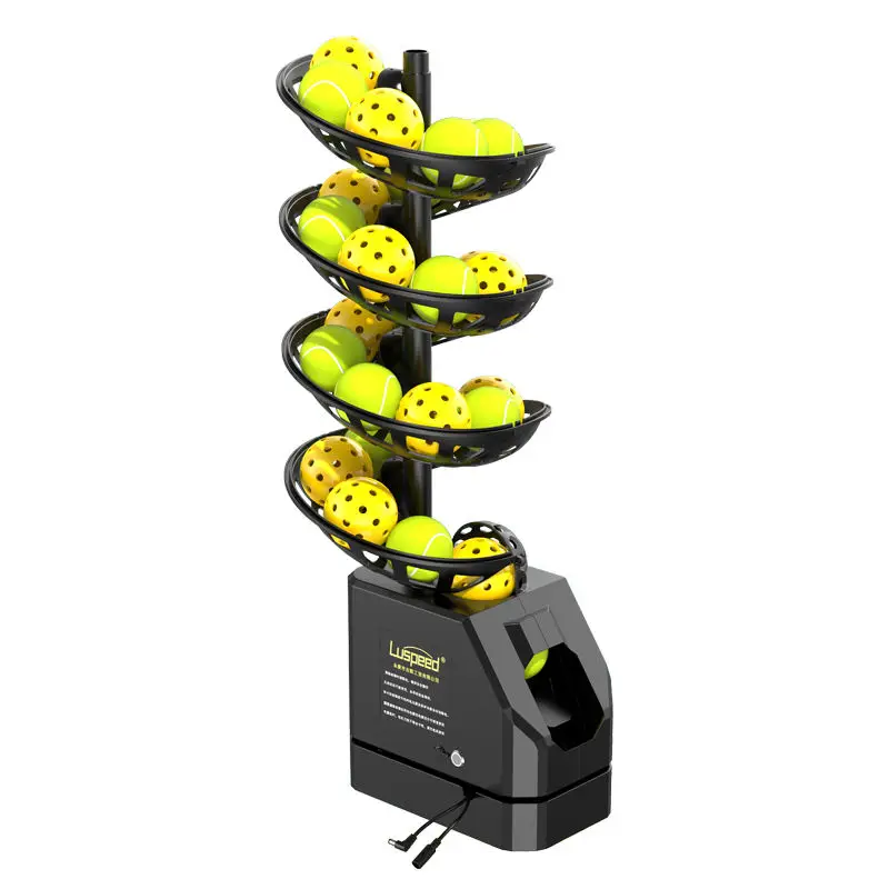 Professional Portable Pickleball Tennis Training Equipment Single Practice Ball Toss Machine Remote Control Training Equipment