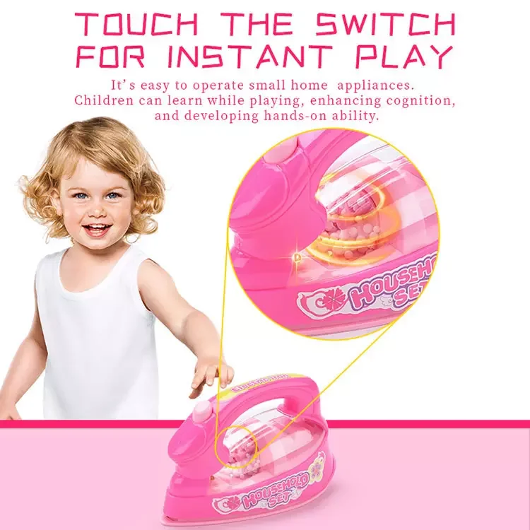 Лидер продаж набор небольших бытовых приборов электрическая серия для чистки детская игра Семейные