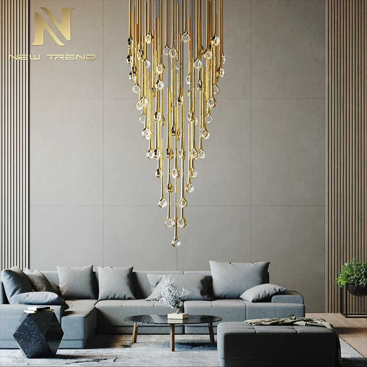 CPL-157 Nuovo Design Decorazione Interna Albergo Villa Centro Commerciale Scala Personalizzata Luxus Lampadario a LED