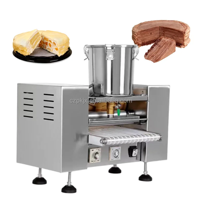 Automatic Thousand Layer Cake Maker Machine Spring Roll Wrapper Crepe Cake Making Machine