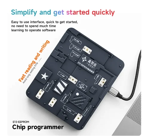 XZZ I4 I5 16 EEPROM Programmer FIX-E15 for iPhone X-15 16 PM Baseband EEPROM Chip Reading and Writing Repair Without Disassembly