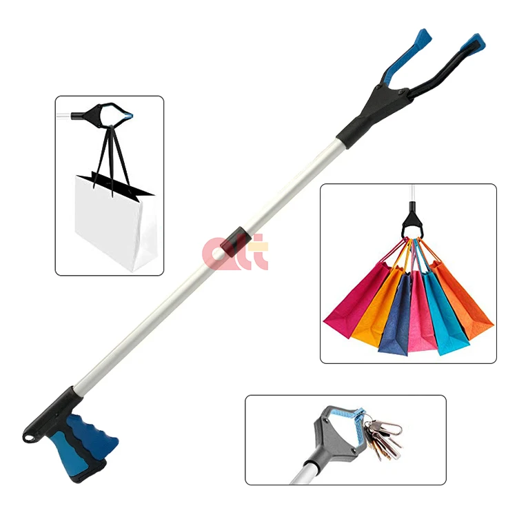 garbage forceps pick up tool reacher grabber aluminum litter pickers,aluminum reacher grabber