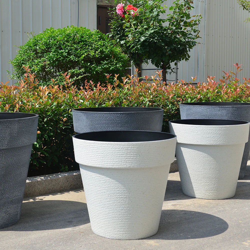 Extra Big Plants Plastic Pot - Giant Round Garden Planter