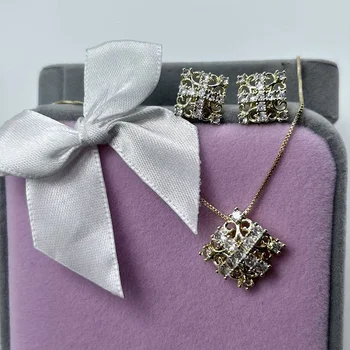 Elegant Hepburn Style Diamond Fashion Beads Necklace Set Multi-Layer Stainless Steel Brass Shell Classic Multi-Layer Brass