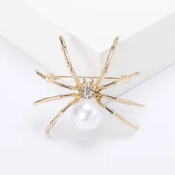 Spilla Ragno Vintage In Argento Con Perle Edison - Gioiello Gotico Donna, Accessorio Moda Per Halloween E Tutti I Giorni - 6