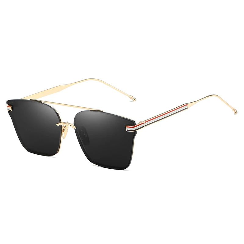 no rim square sunglasses