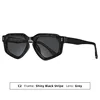 SHINY BLACK STRIPE/GREY