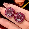 Dried rose ear studs