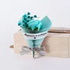 Fiore di sapone blu blu pieno