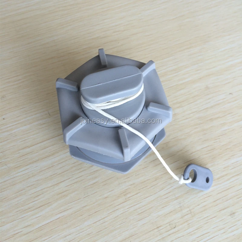 Boat Air Valve Drain Valve with Rope Lightweight Durable Easy to Operate Valves for Inflatable Boats Fishing Boat Kayak