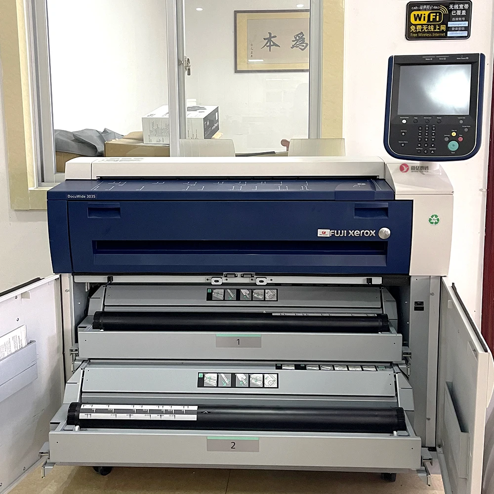 For Xerox 3035 3030 High-Speed A0 Monochrome Printer & Scanner Used Wide Format Engineering Blueprint Machine General Color Scan