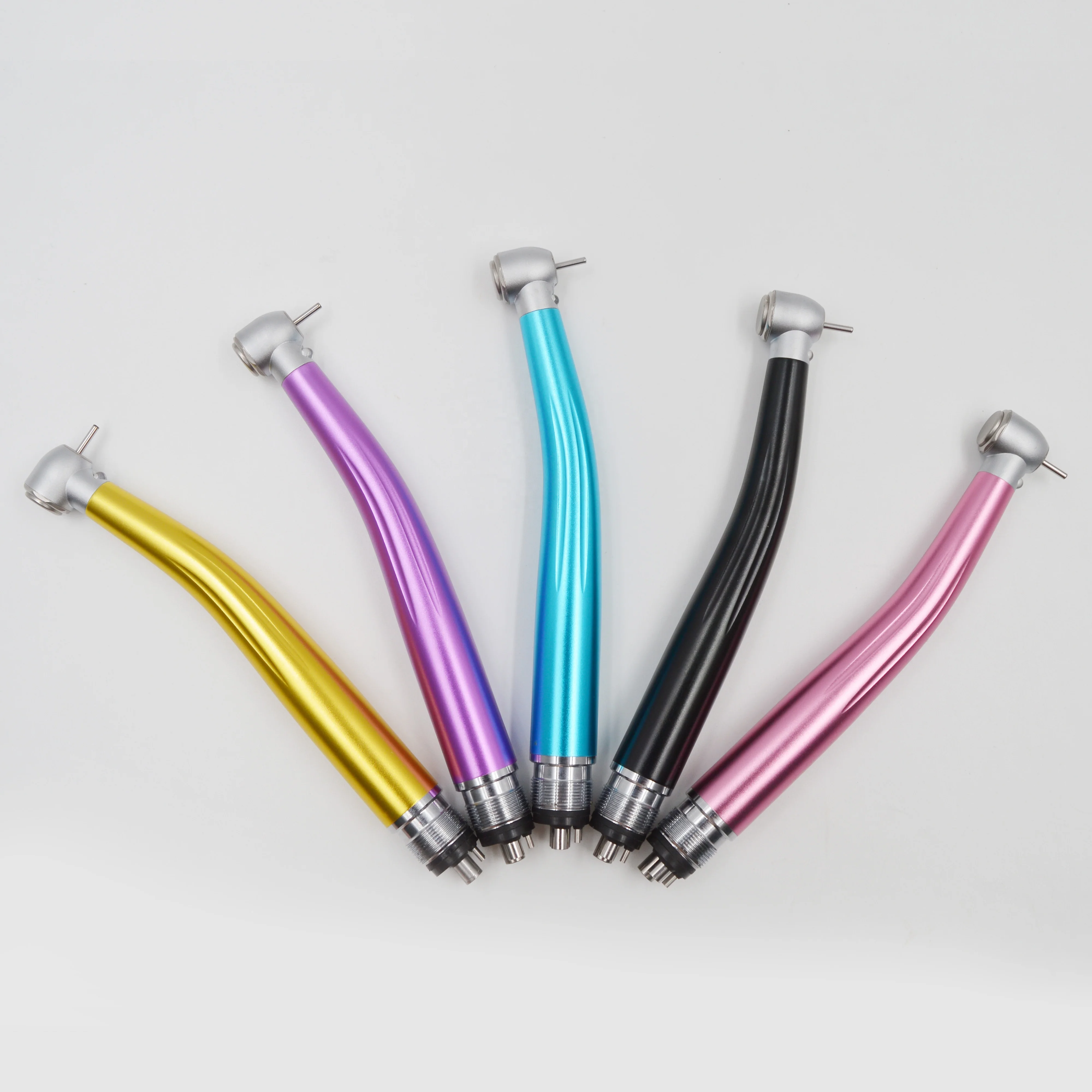 Colorful Push Button 2 Hole or 4 Holes Electric Turbine High Speed Dental Handpiece