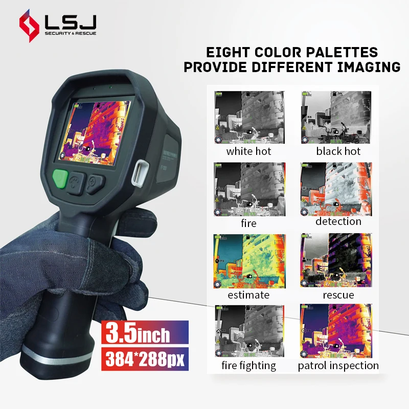 Lsj-f1200 Uncooled Thermal Infrared Camera For Firefighters ...