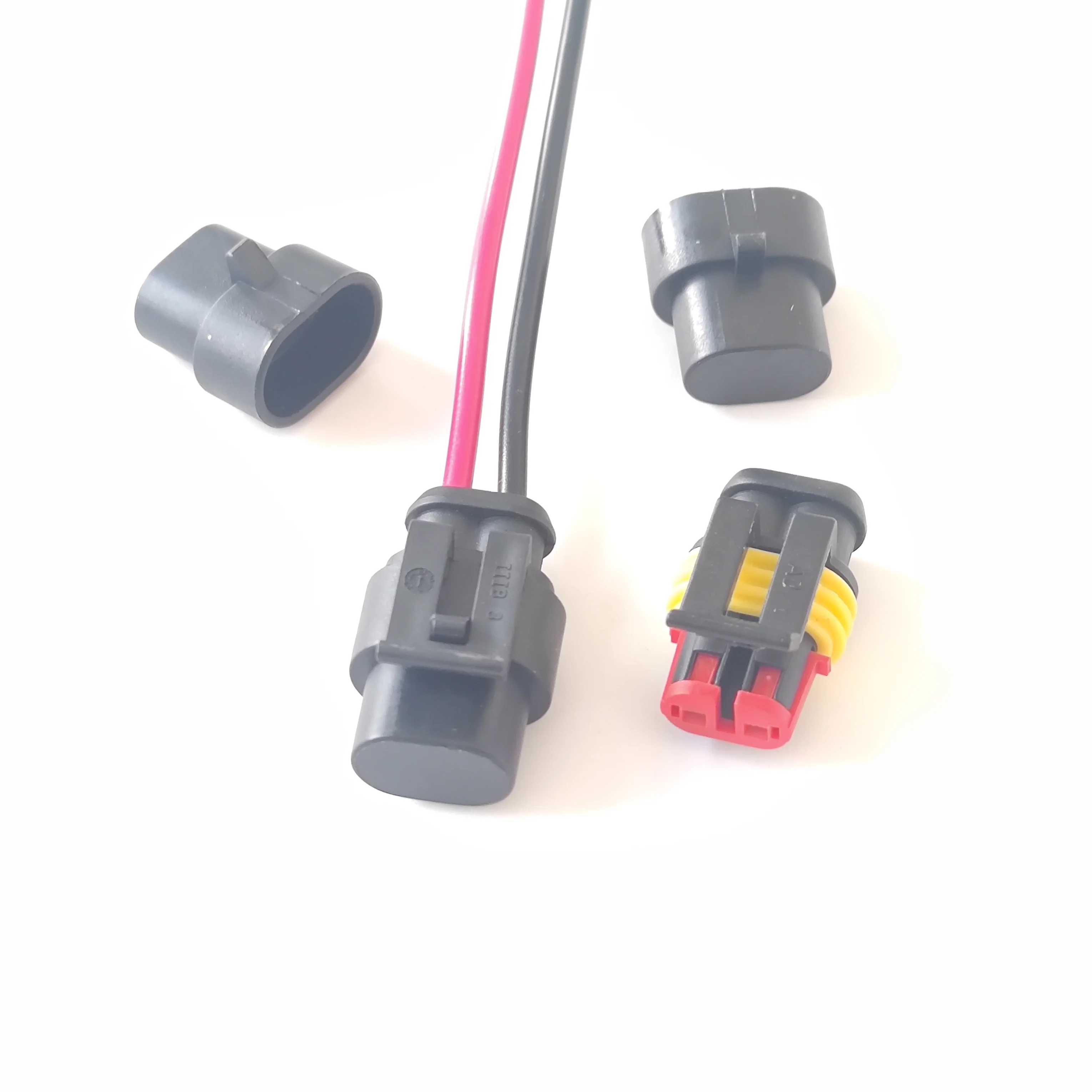 AMP 2 Pin Superseal Wire Connector - Automotive Waterproof