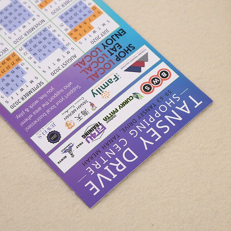 Персонализированный дизайн логотипа на заказ рекламный визиток магнитный календарь для