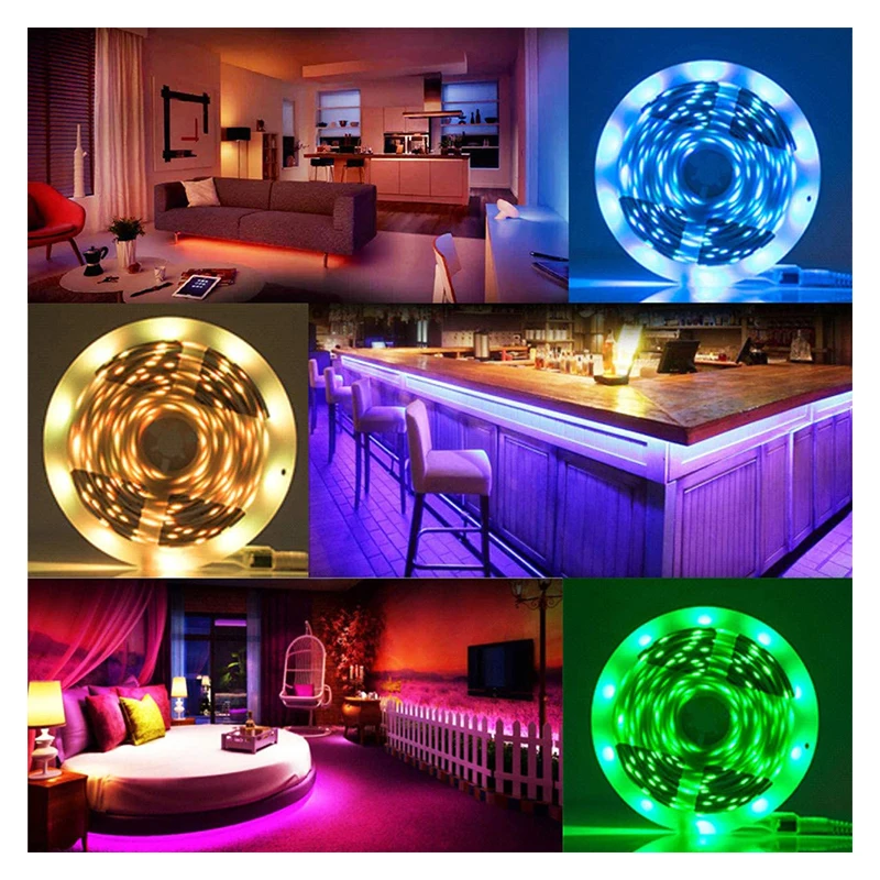 Smart LED Strip Lights Control with Google Home Alexa