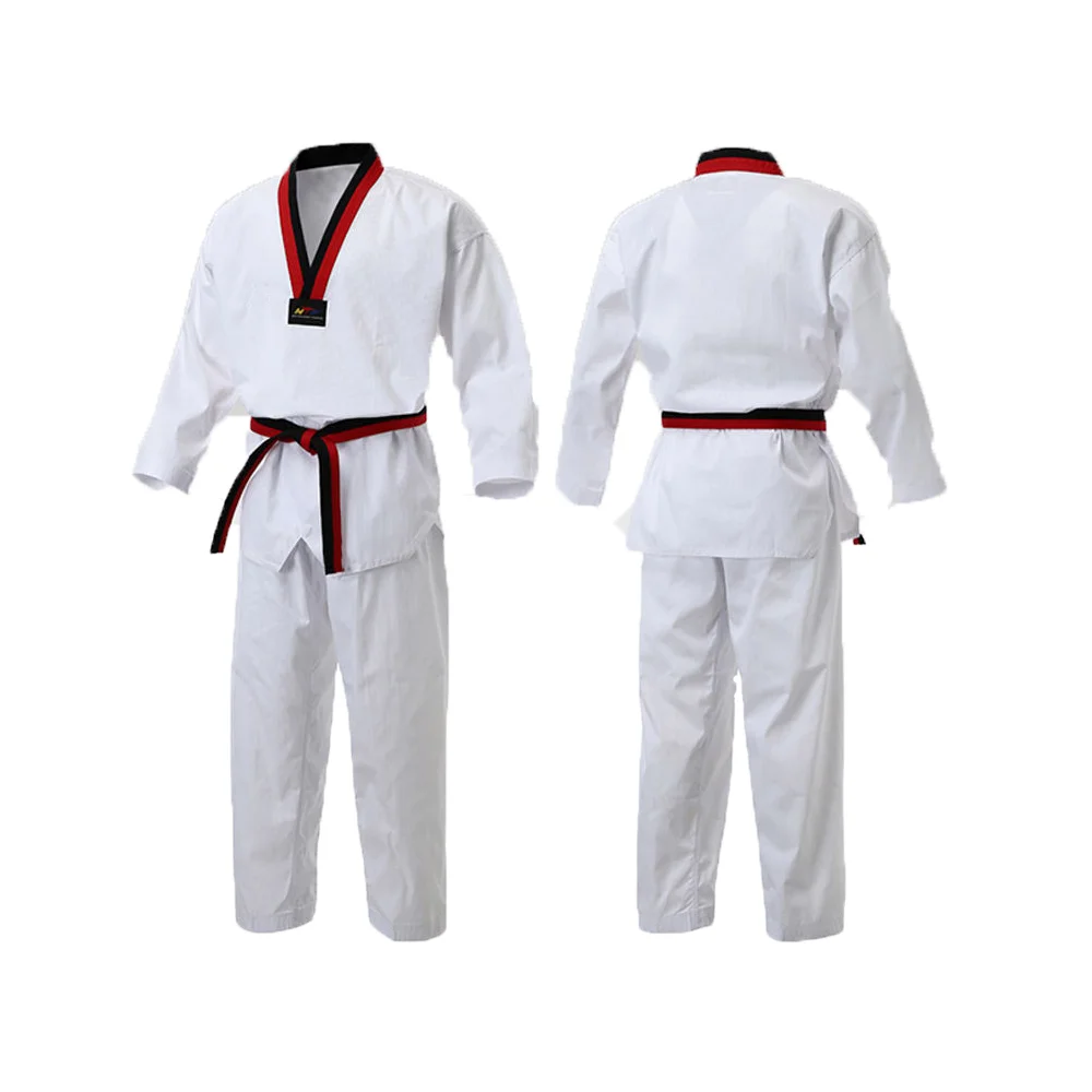 Combattant Taekwondo Dobok Ultraléger 100% Polyester Tenue de Combat Uniforme Wt 