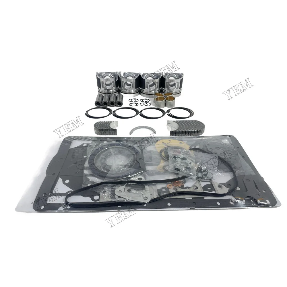 Overhaul Kit With Cylinder Gaskets Piston Rings Bearings Fit for Mitsubishi D04F Engine Parts 2