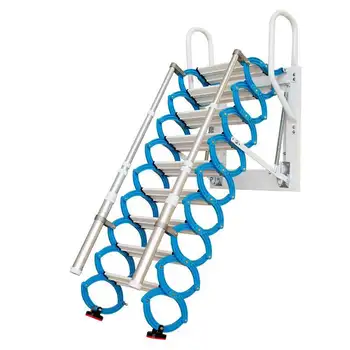 Outdoor Platform Ladder Outdoor Indoor Folding Ladder Wall Mounted Loft ...