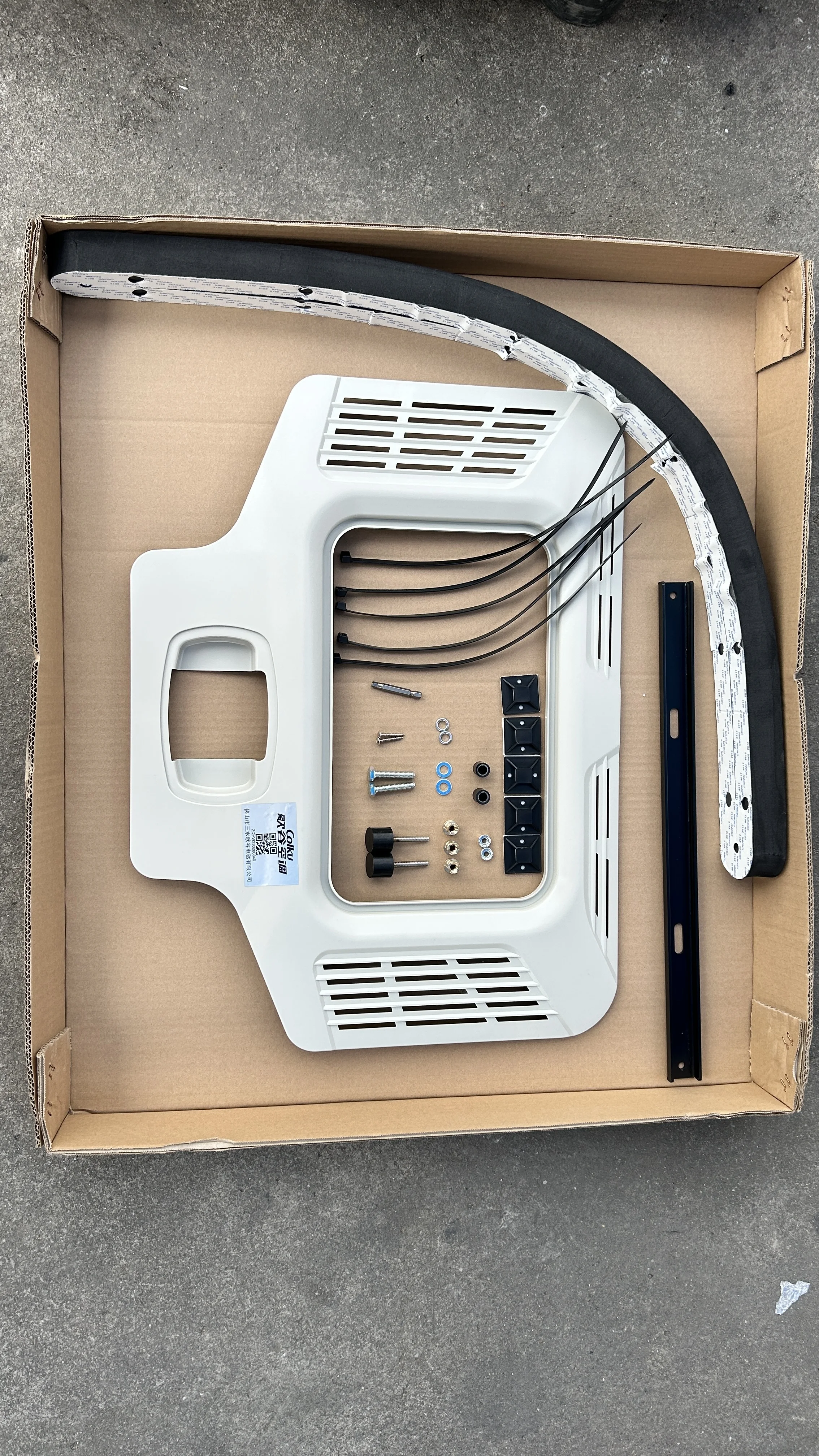 Colku Model V20 Integrated Rooftop Dc 24V Parking Air Conditioner With Gmcc Compressor Air Conditioner for Truck