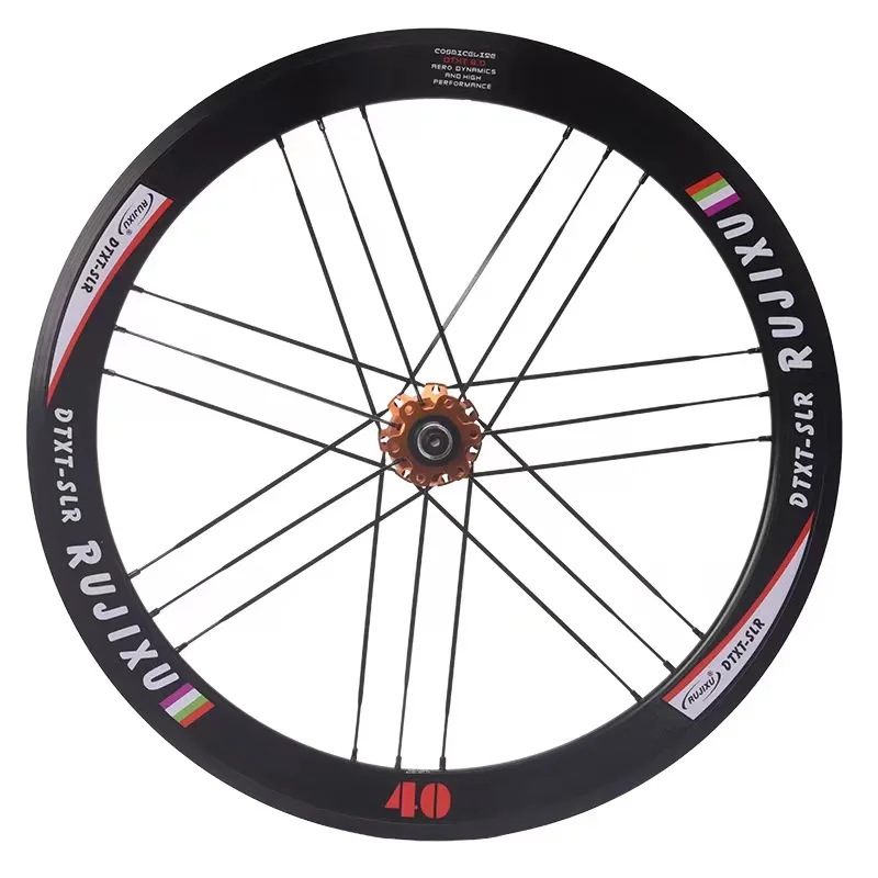 451 Open Caliper Bicycle Wheelset with Disc Brake Carbon Fiber