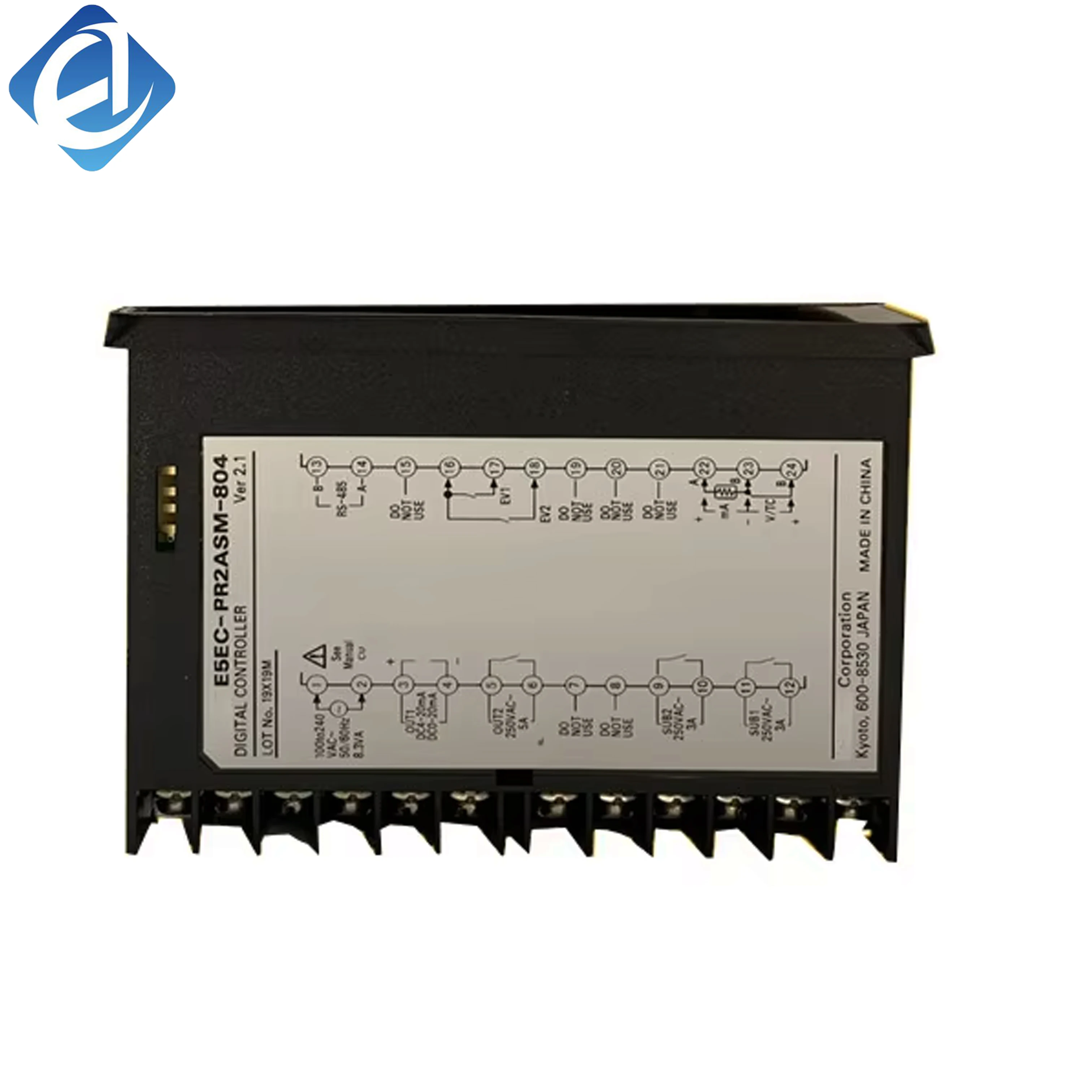 منظم رقمي أصلي جديد لدرجة الحرارة من سلسلة Omron E5EC، الموديل E5EC-PR2DSM-804، يُستخدم للتنظيم الدقيق لدرجة الحرارة في معدات التسخين والخبز والعمليات الصناعية.