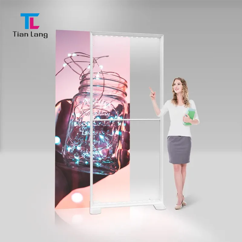 TianLang Inmheánacha Taispeántas Stáitse Falaíochtaí Teangan Phortable Seg Led Advertasáil Light Box Stoff Led Light Box Crann