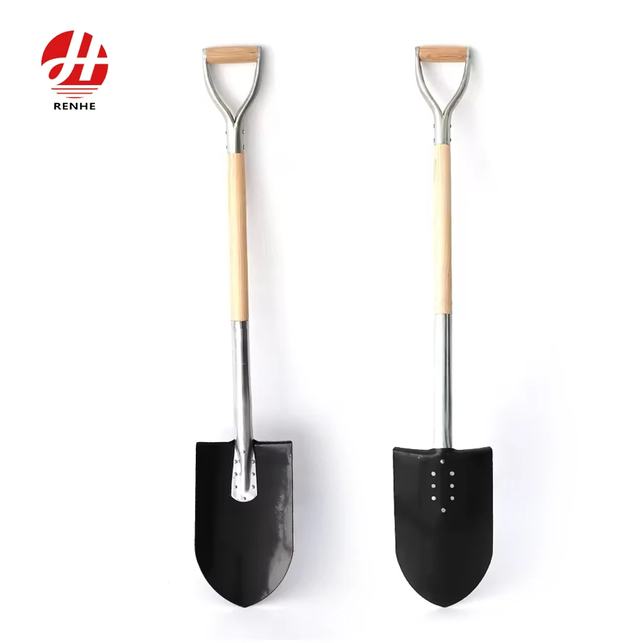 High Quality Multifunction Tree Planting Steel Ergonomic Durable Using Garden Farming Construction  Iron Shovel