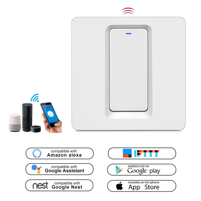 Google Nest Google Home Compatible Switches Wi-Fi Wireless Smart