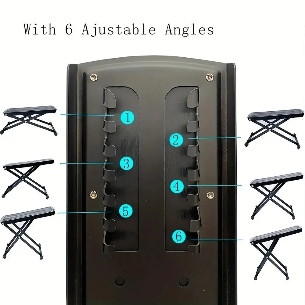 Adjustable Pedicure Foot Rest Stand With Nonslip Rubber Pedal Beauty