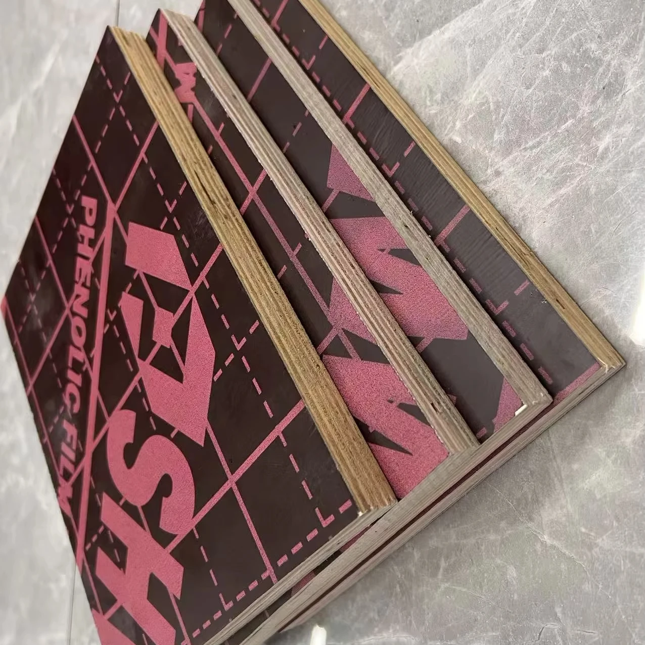 4*8 Shuttering Veneer Plywood Concrete Formwork Plywood for Building Materials Stocks in Thailand Chonburi Warehouse