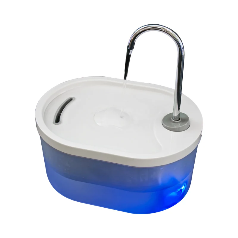 BLUEWORTH Colorful ABS+PP Plastic Retangular USB Powered Pet Water Drinking Fountain 3..2L Capacity Quite
