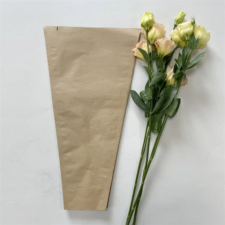 Promotional simple environmental protection exquisite flower sleeve kraft paper flower sleeve