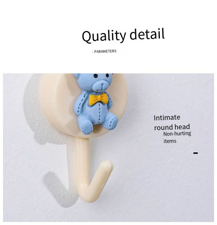 Cartoon novelty hooks Cute Strong wall novelty hooks Punch free door behind the coat wall traceless novelty hooks manufacture