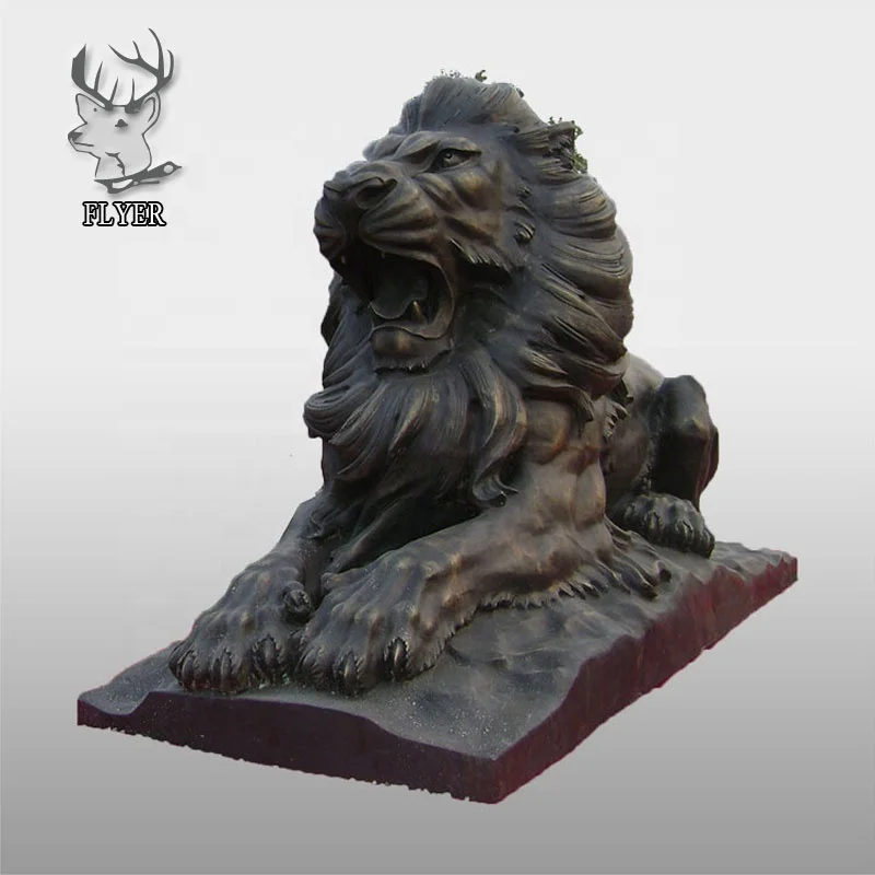 ライオン像」作者不明 ブロンズ