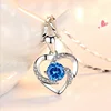 Blue pendant with chain